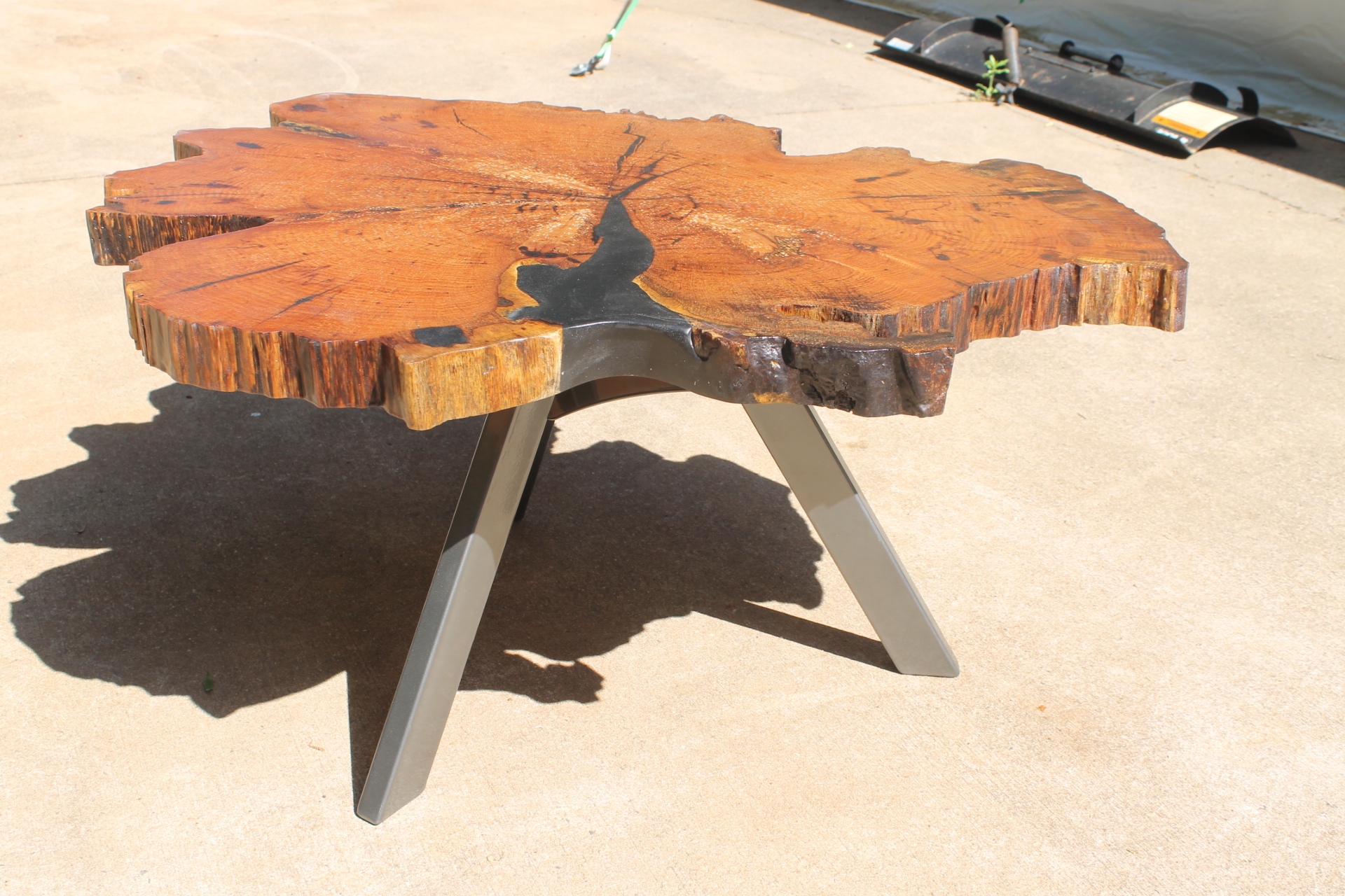 Custom Rough-Cut Resin Table - Image 2