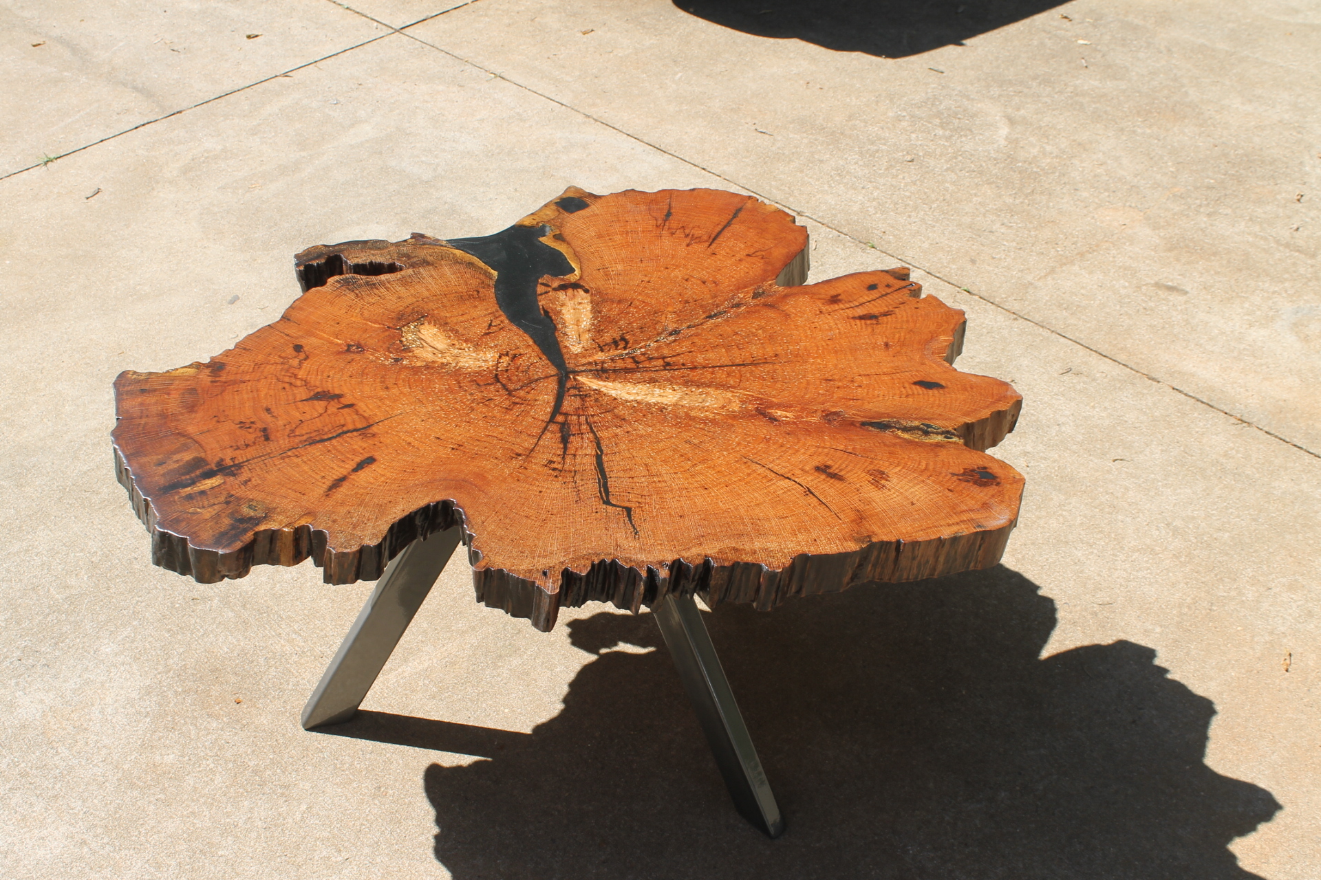 Custom Rough-Cut Resin Table - Image 3
