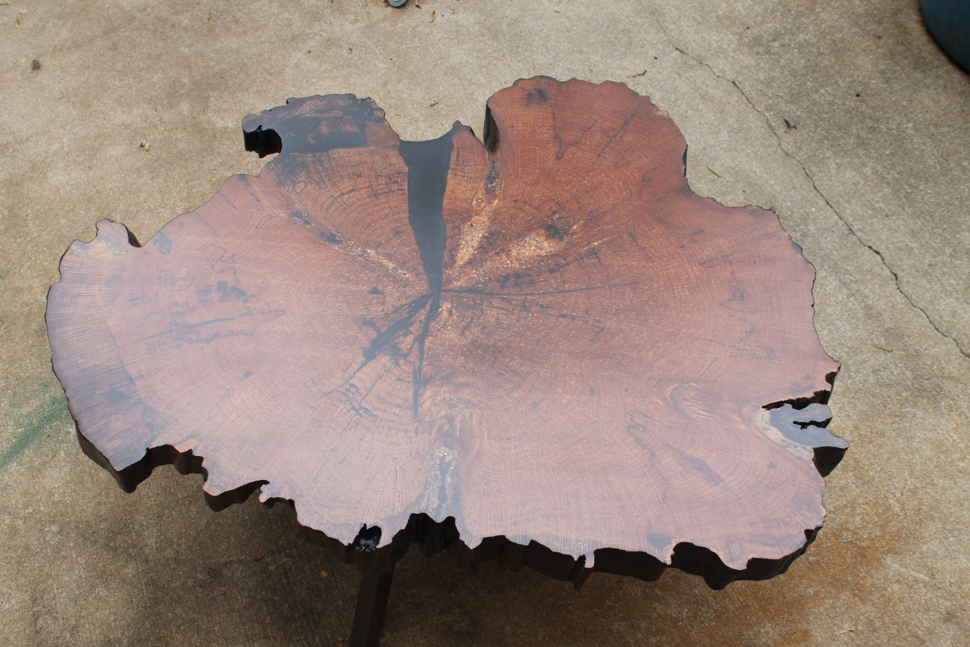 Custom Rough-Cut Resin Table - Image 5