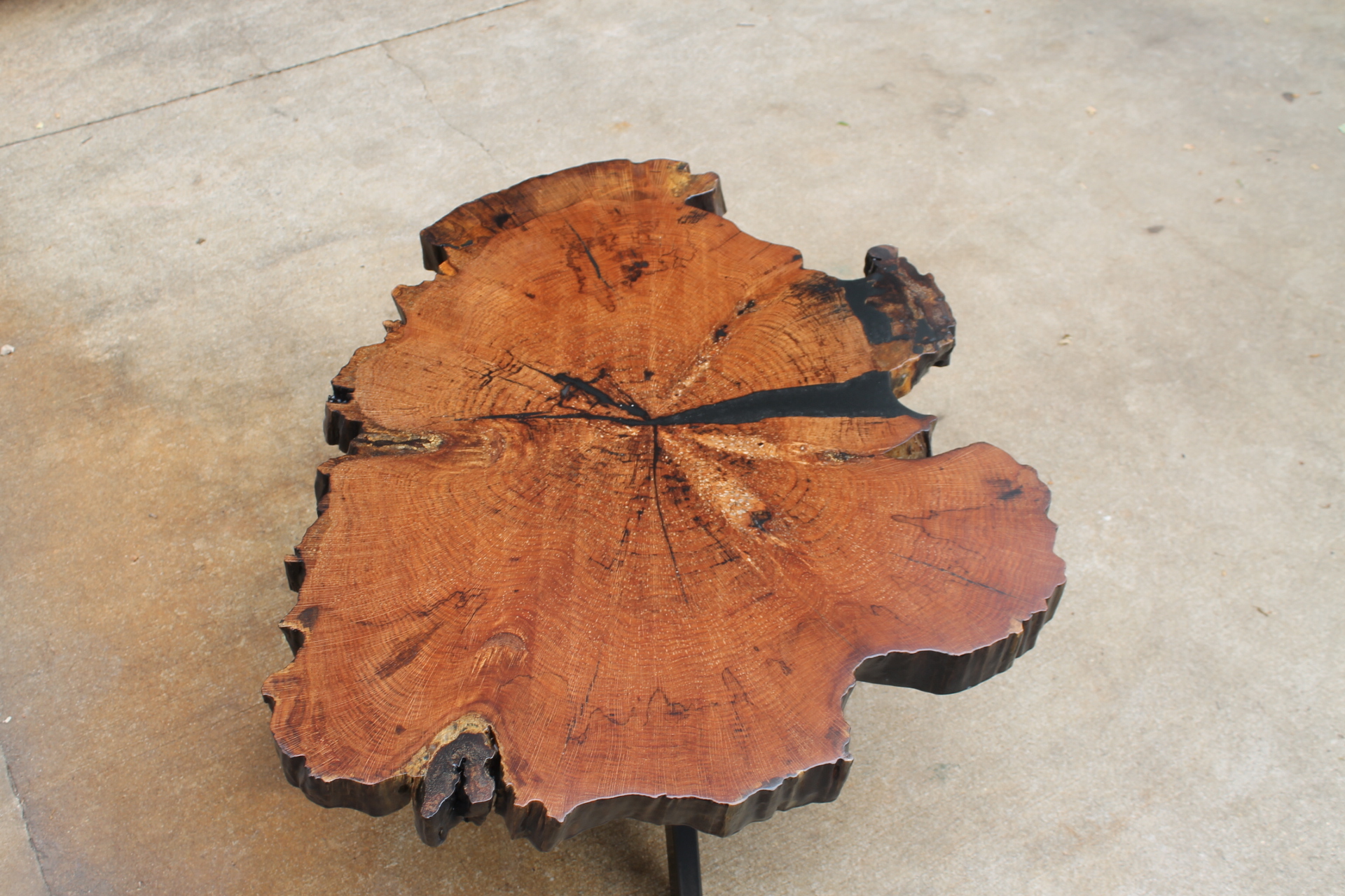 Custom Rough-Cut Resin Table - Image 6