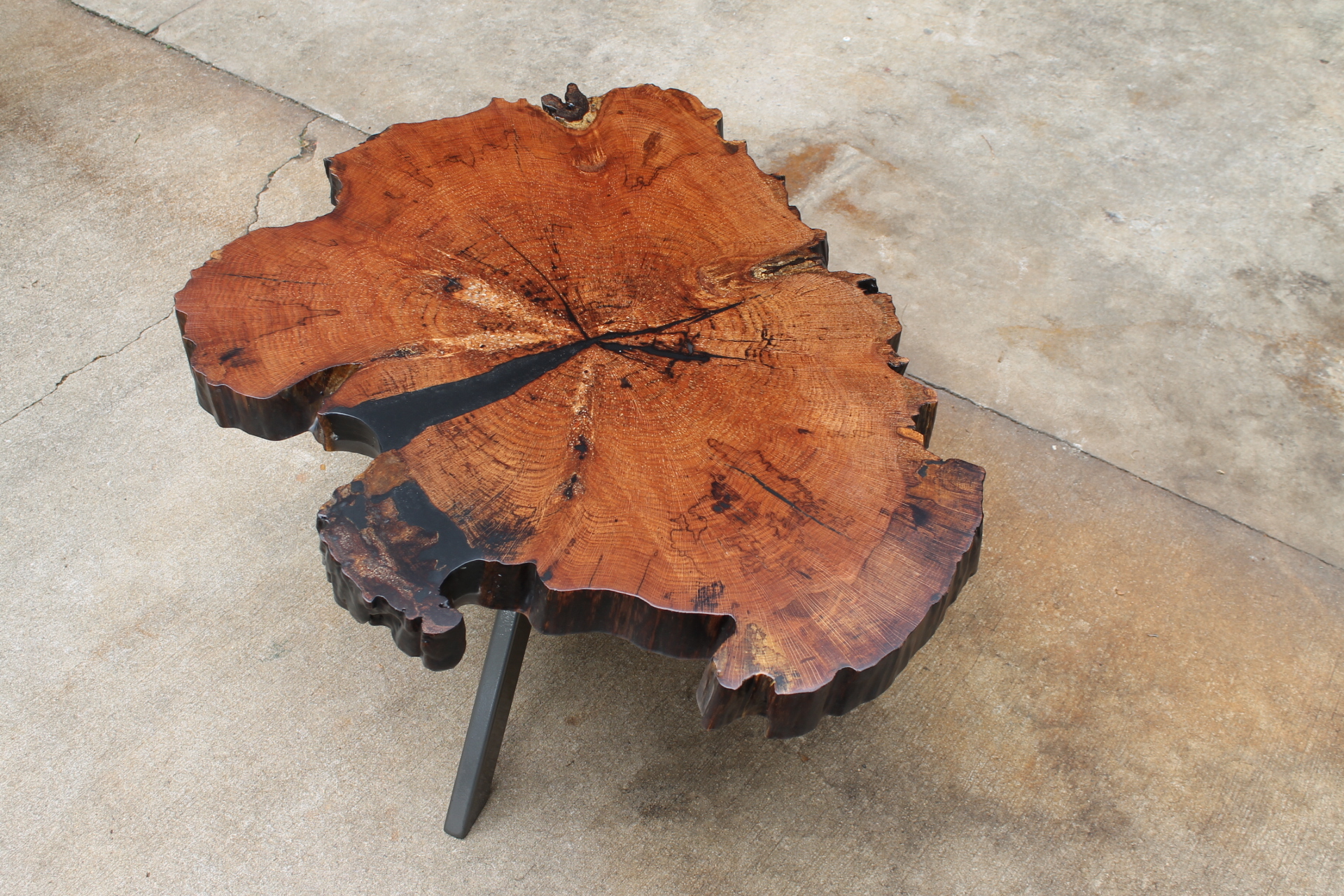 Custom Rough-Cut Resin Table - Image 7